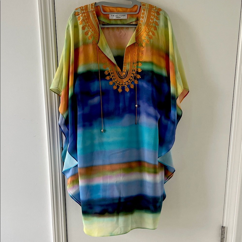 Trina Turk Multicolor Striped Tunic